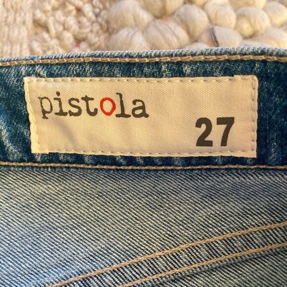 Pistola High-Rise Astrology Straight-Leg Jeans in What's Your Sign Size 27 - Picture 9 of 9